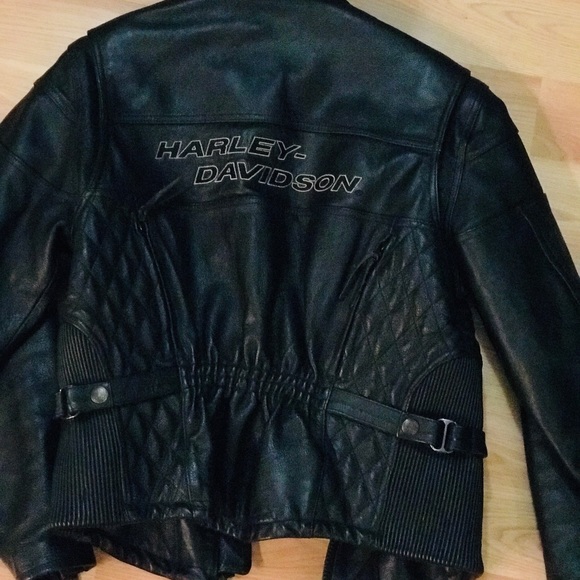 Harley Davidson women’s heavy leather - Picture 2 of 4